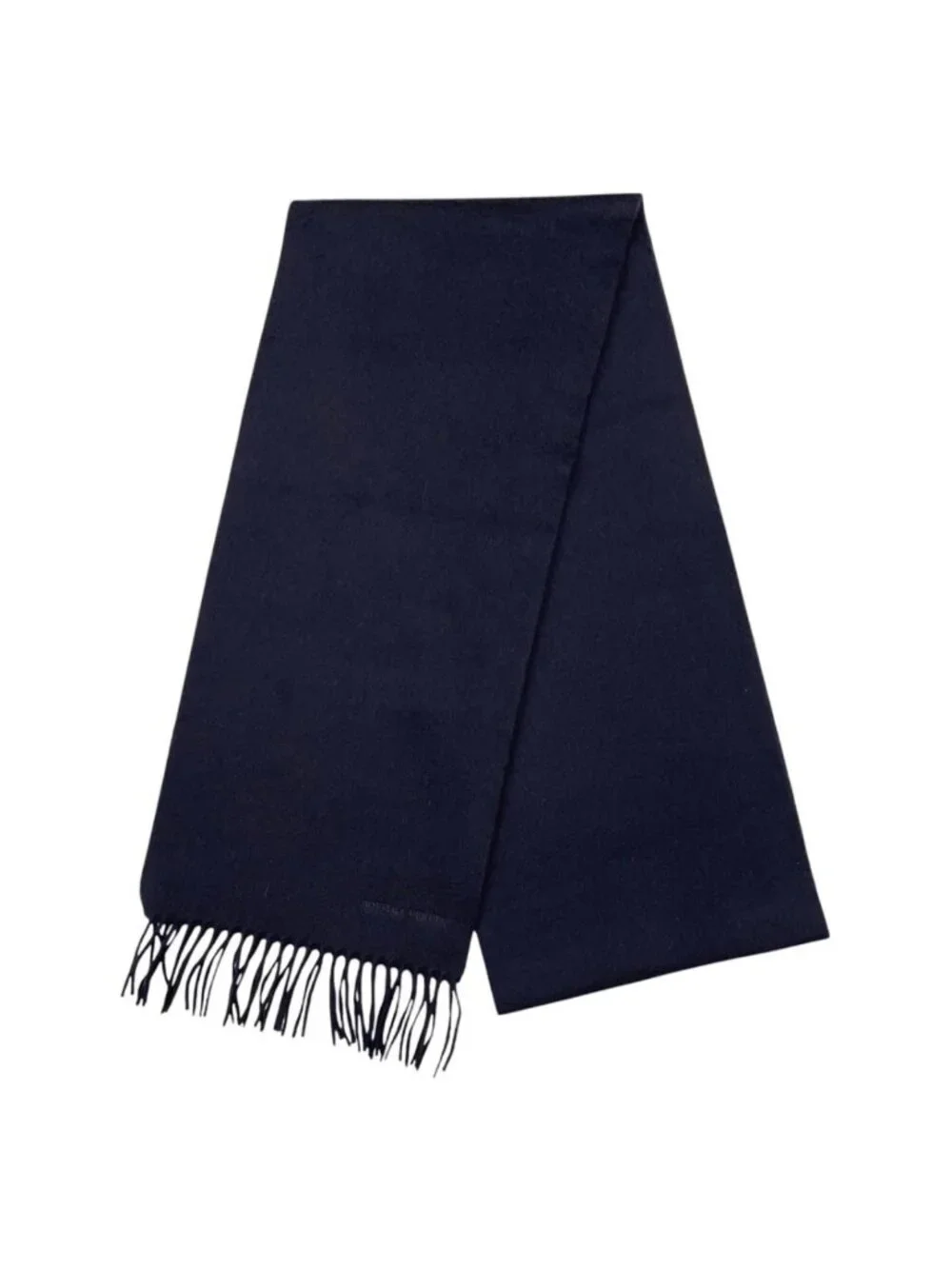 Bottega Veneta Scarf Logo Cashmere Navy